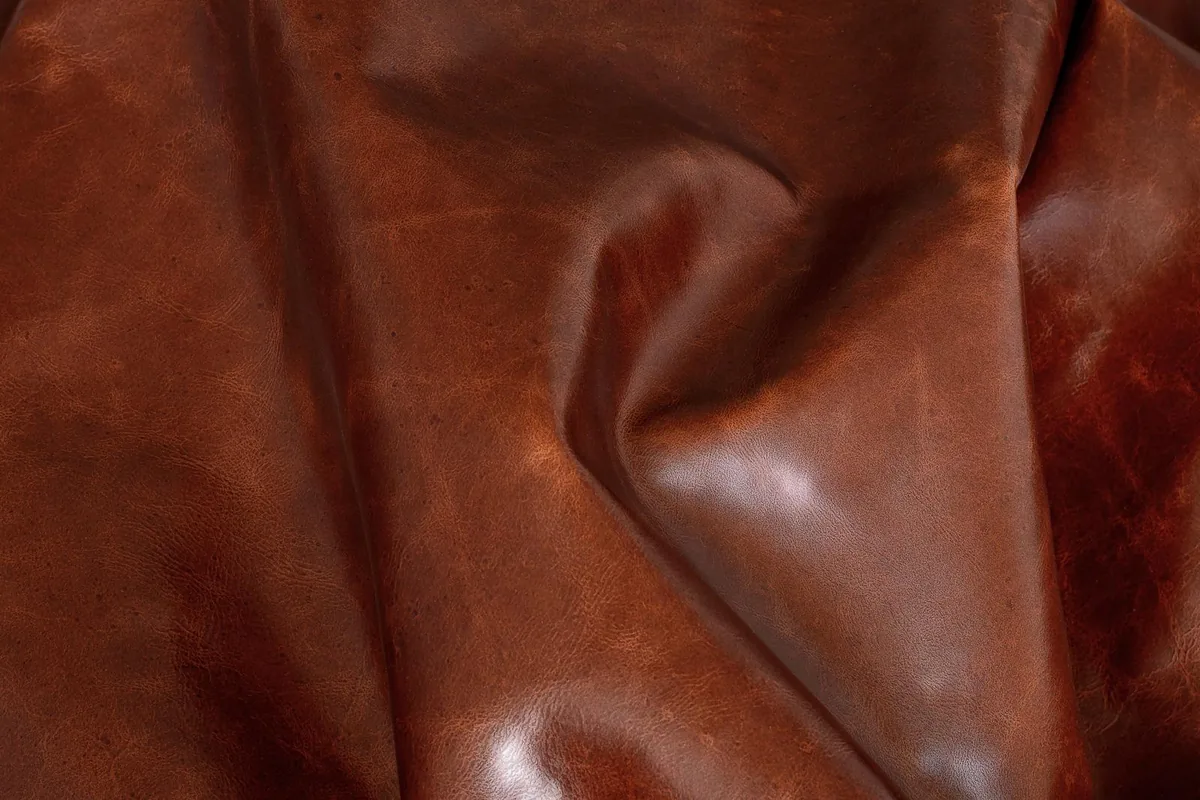 Натуральная · полуанилиновая BROWN: фотография образца
