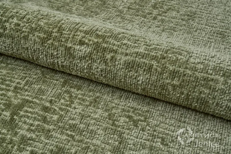 Аметист ДЖЕНИС — ДЖЕНИС плэйн олива (JENICE plain olive), фактура мебельной ткани