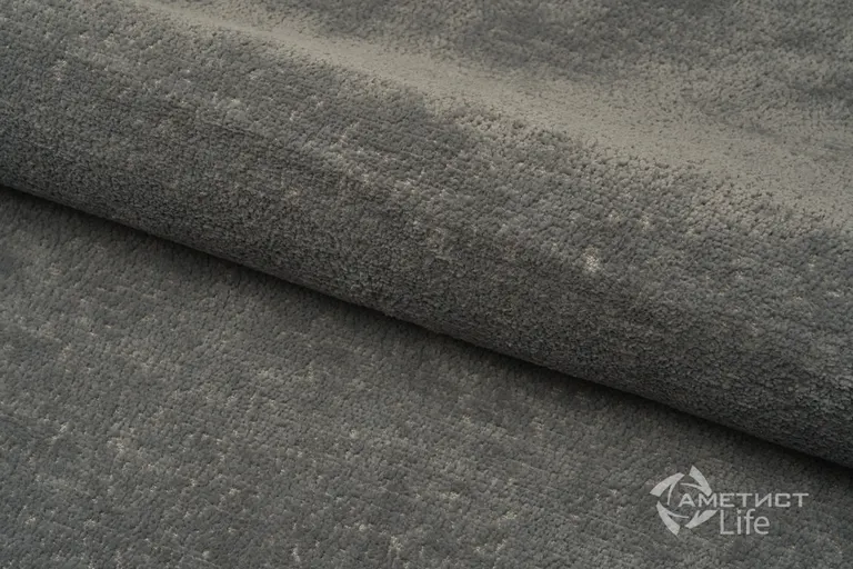 Аметист ЛАЙФ — ЛАЙФ темно-серый (LIFE grafit), фактура мебельной ткани