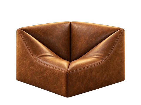 Внутренний угол в коже OLD · COGNAC
